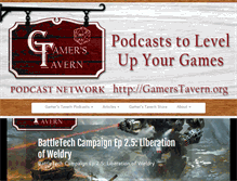 Tablet Screenshot of gamerstavern.org